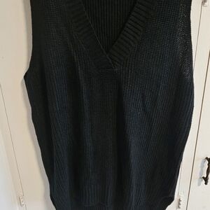 Womens Black Sweater Vest Size XXL